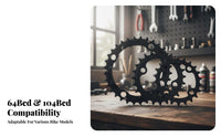Cycle Chain Gear Aluminum Alloy Bike Crankset Gear Steel Construction Mountain Bike Chainwheel for Cyclists, Biking