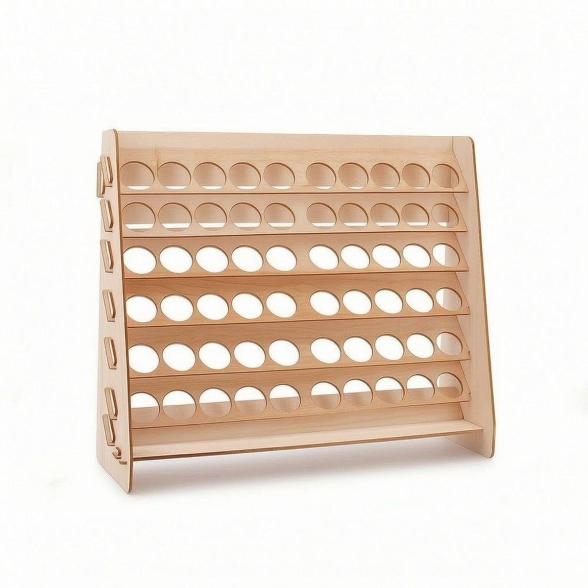 Wooden Paint Storage Organizer Compact Paint Bottle Holder Sturdy for Art Studio