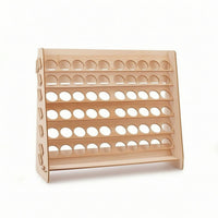 Wooden Paint Storage Organizer Compact Paint Bottle Holder Sturdy for Art Studio