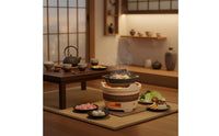 Retro Pottery Ember Brazier Multi-Functional Chinese Clay Brazier Multifunctional Earthenware for Indoor, Outdoor, Camping
