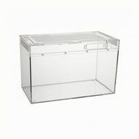 Transparent Acrylic Reptile Enclosure Ventilated Reptile Enclosure Front Opening Acrylic Terrarium Thickened