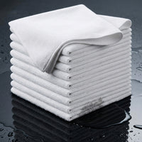 Soft Microfibre Cloth and Microfiber Towel, Low Lint Car Cleaning Cloths for Detailing, 25cm X 50cm Car Drying Towel with Whip-Stitched Edges