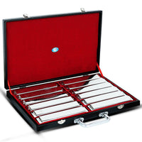 Swan 24-Hole Harmonica Set, 12 Keys, Wooden Box