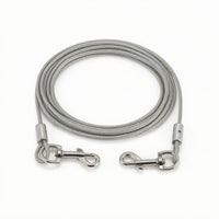 Chrome-Plated Dog Tie-out Clip Sturdy Pet Tethering Clip Portable Dog Tie out Cable Easy to Install for Outdoor