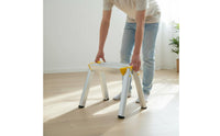 Aluminum Step Ladder Compact Single Step Tripod Base Stool Lightweight Small Portable Footstool for Kitchen, Closet, Garage