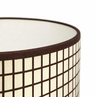 Woven Lampshade for Table Lamp, Cylindrical Lamp Shade Soft Light, Table Lamp Li #variant:Grid pattern
