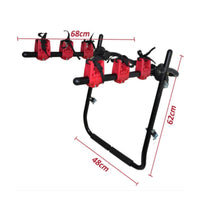 Adjustable Trunk-Mounted Bike Rack Universal Compatibility Trunk-Mounted Cycle Rack Hanging Rear Bike Carrier Easy to Install for Weekend Rides