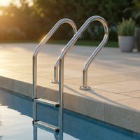 Long-Lasting Stainless Steel Pool Ladder Rust-Resistant Detachable Pool Ladder Secure Easy to Install