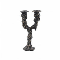 Sculptural Candle Holder Black Textured Home Decor Modern Minimalist Design