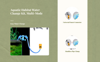 Auto siphon water changer hose kit