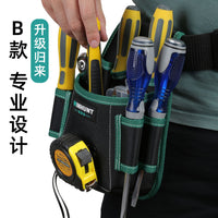 常胜客多功能帆布收纳包电工专用便携式结实耐用腰包木工工具包