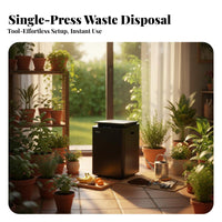 Electric Kitchen Composter Odorless Automatic Food Waste Disposer Compost Bin Energy-saving Quiet Operation Advanced Filtration Suitable for Homeowners Families Garden Home Pantry