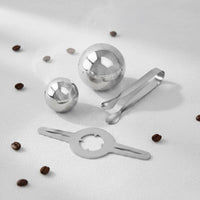 Preserves Flavor Espresso Cooling Ball Set No Dilution Espresso Cooling Ball Does Not Dilute Metal Whiskey Stone for Baristas