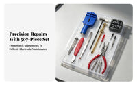 Professional Watch Repair Tool Kit | Organized Storage Tray Metal Construction, Watch Replacement Tool Kit, for Home