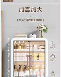 卫生间置物架厕所化妆品收纳壁柜架子壁挂式收纳架子挂墙上浴室柜 ⭐视频同款⭐【单个白色装】免打孔+3层置物+挂钩*4
