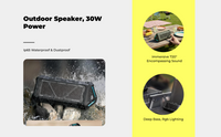 Portable Waterproof Outdoor Car Speaker, Mini Bass Device