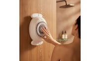 Waterproof Wall-Mounted Shower Brush Compact Handshandshands-off Body Washer Washer Easy to Install Wall-Mounted Back Scrubber Long-Lasting for Bathroom