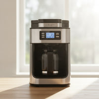 Digital Drip Coffee Maker Countertop Coffee Maker with Glass Carafe Compact Appliance 1.5L for Office Workers, Kitchen, Break Room