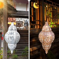 Solar Lantern with Hanging Loop Classic Solar Lantern Rechargeable for Courtyard