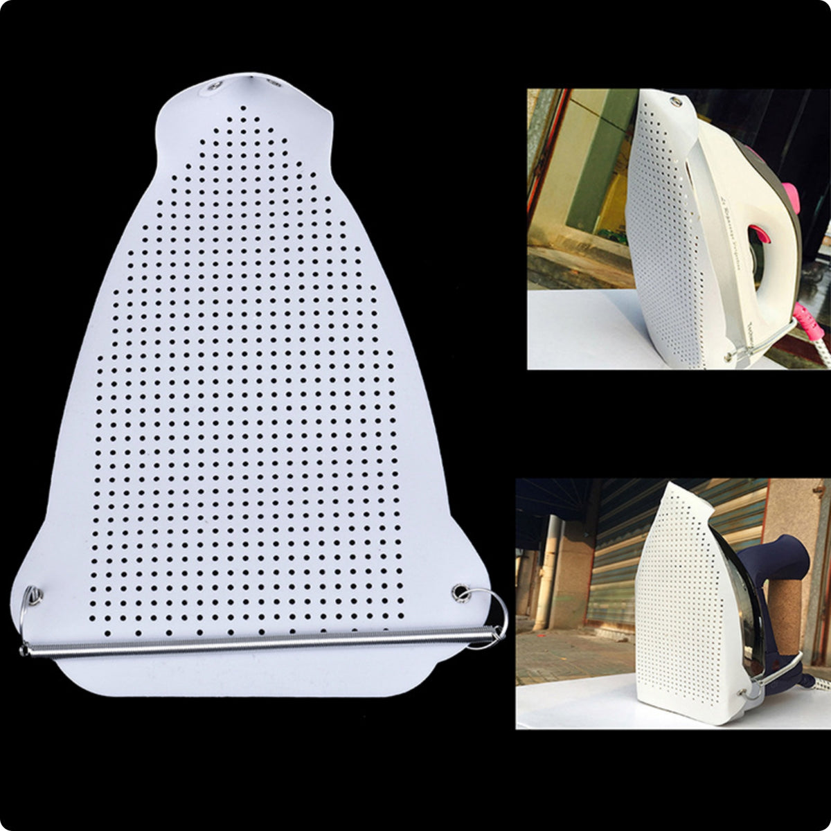Teflon Iron Shoe Cover Perforated Iron Shoe Cover Metal Retaining Bar