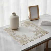 Embroidered Square Placemat Handmade Design Square Table Placemat Reusable