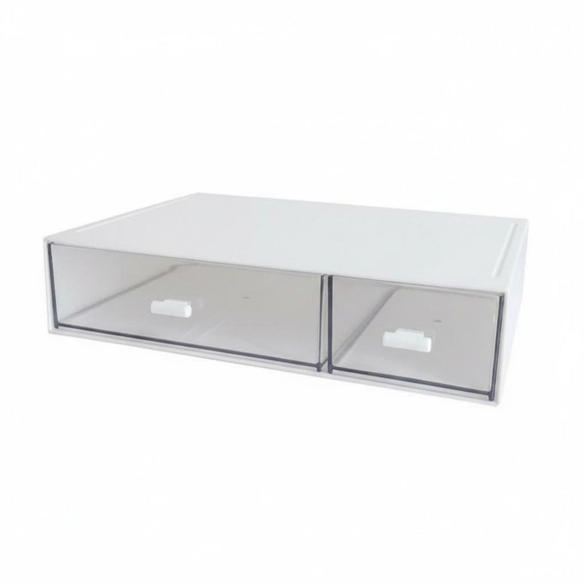 Stackable Drawer Box Space-Saving Desktop Organizer Sturdy Construction