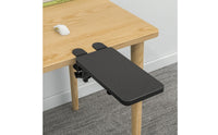 Foldable Armrest with Clamp No-Drill Beneath-Desk Bracket Space-Saving Arm Surface for Computer Users, Writers