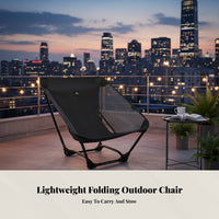 Moon Chair, Folding Low Mesh Stool, Featherlight, Portable for Outdoor Camping, Hiking