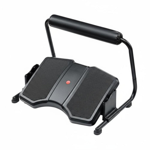 Adjustable Desk-Mounted Footrest Massaging Surface Triple-Position Adjustable Footrest Immediately Functional Padded Leg Rest