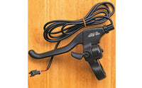 Motor Cut off Electric Bike Brake Lever 3-Finger Electric Bicycle Brake Lever Aluminum Alloy Black