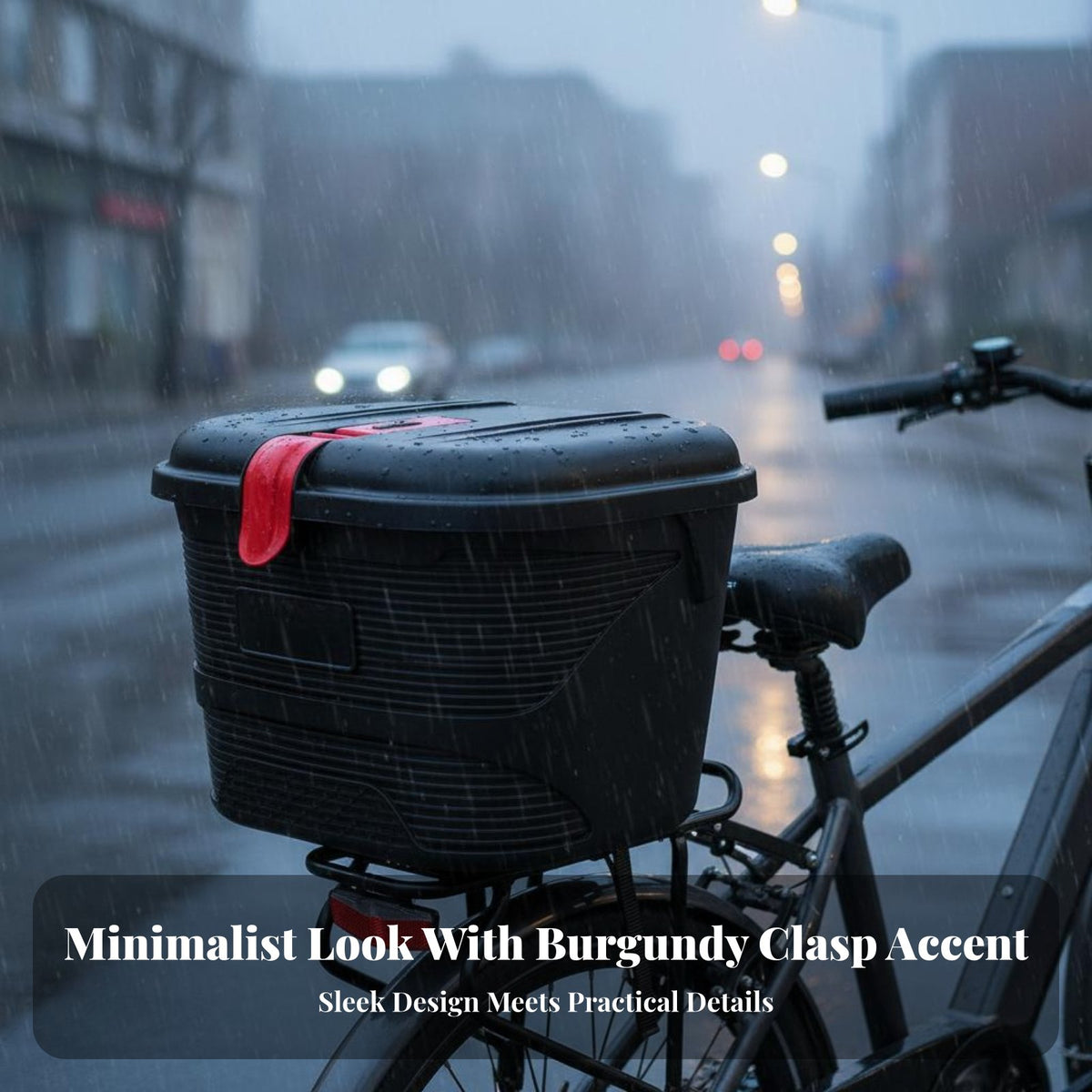 Multiple Installation Options Electric Bike Front Basket Anti-Theft Lock Electric Bicycle Front Basket Large Capacity for Commuters