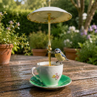 Teacup Bird Feeder Unique Tea Cup Feeder Long-Lasting for Yard