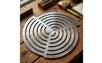 Stainless Steel Curve Ruler Metal Drafting Template Circular Arc Ruler Accurate for Designers, Architects, Crafters, Workshop, Leathercraft