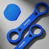2 Pieces Aluminum Alloy B & B Wrench Scalloped Bottom Bracket Wrench Double Ended Bottom Bracket Tool Flat for Bike Mechanics, Cyclists, Bike Repair, Workshop