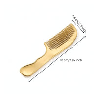 Ergonomic Brass Comb Sturdy Massage Comb Lightweight Pocket-Sized for Hair Grooming