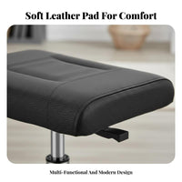 Adjustable Under-Desk Leg Rest Built-in Storage Rolling Padded Ottoman