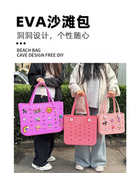 热销沃尔玛同款eva沙滩洞洞包高克重手提收纳防水旅行包eva泳池包