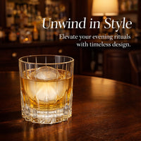 Japanese Cut Crystal Whiskey Glass, Minimalist Style
