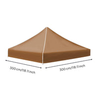Replacement Canopy Top Water Repellent Gazebo Canopy Cover Reinforced Corners Outdoor Cover for Backyard