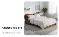 Pull-extendable Sofa Bed Multi-Functional Sleeper Couch two-in-singleUse Household Furniture for Apartment Dwellers, Homeowners, Living Room, Small Spaces, Office