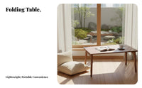 Folding Leg Table Space-Saving Foldable Lap Desk space-efficient for Bay nook, Bedroom