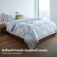 4 Pieces 4-Piece Duvet Cover Set Breathable Bedding Machine easy-care for partners