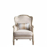3 Pieces Ornate Carved Frame Couch Set French Design Living Room Furniture Floral Carvings Tufted Upholstery for Families