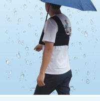 不用手撑的打伞肩带便携方便穿戴户外钓鱼摘茶叶撑雨伞专用神器