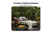 Weather-Resistant 4-Piece Woven Seating collection Modern Design Patio Set Easy to Clean Garden Furniture Breathable Open-Weave for Families, Homeowners, Adults, Balcony, Backyard, Deck, waterside