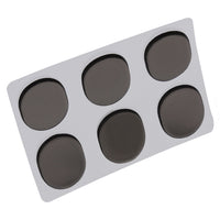 6-Piece Silicone Drum Mute Pads for Snare Drums and Cymbals, Sound Dampening Gel Pads