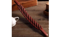 Two-Sided-Sided Design Tendon Rolling Stick Portable Gua Sha Scraping Tool Ergonomic Handle Full Body Massage Roller Polished Rim for Women