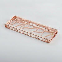 Keyboard Case with Light-Diffusing Plate Hollow Lattice Aluminum Keyboard Case for Desk Setup