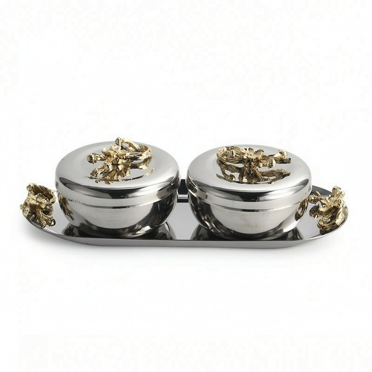 Storage Jars with Tray Elegant Container Stylish for Kitchen Countertop
