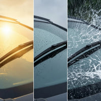 Windshield Wiper Blades Curved Front Wiper Blades Quiet All-Seasons for Car Owners, Wet-Weather Driving
